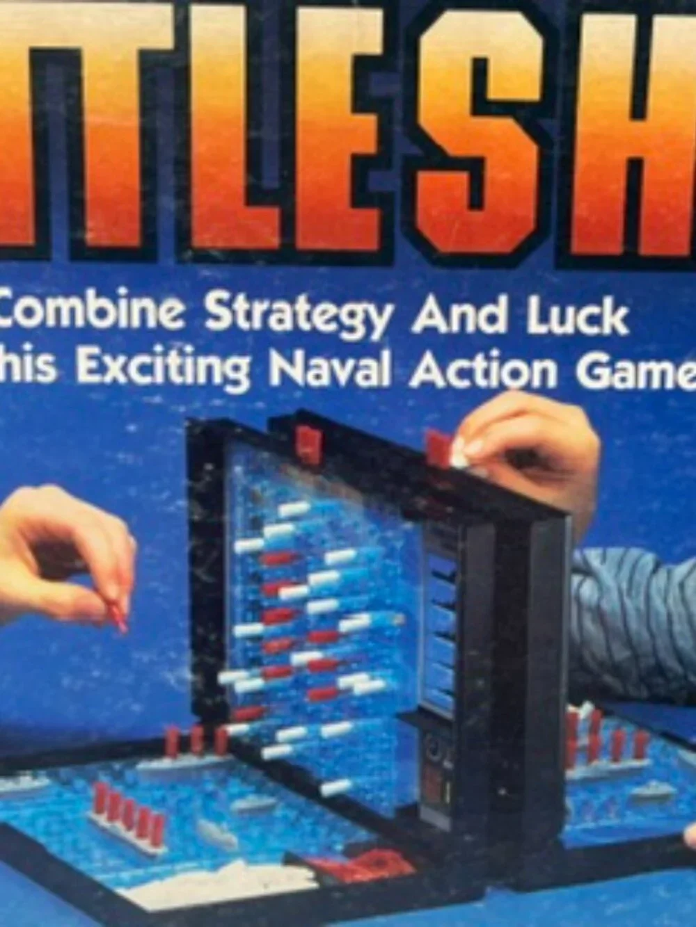 Battleship 1980 Milton Bradley Game Classic 2 player Naval Combat Game